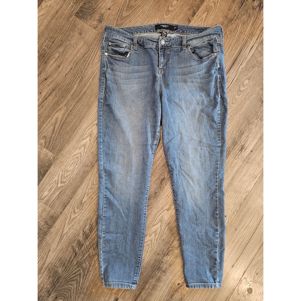 Vintage Torrid Denim Blue Jeans Plus Size 16R Women's Casual Everyday Wear